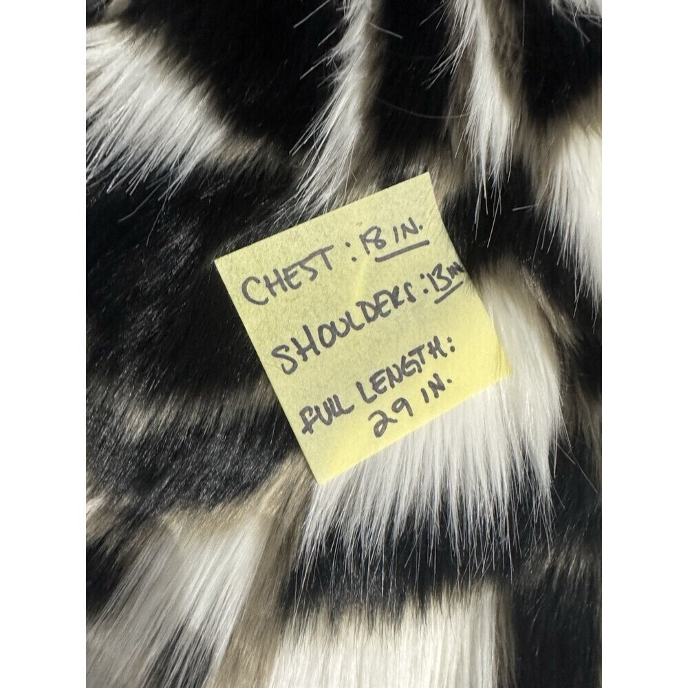 KLd SIGNATURE FAMOUS BOHO ROCKER FAUX FUR VEST 70’s Style Size SMALL - Picture 3 of 8